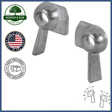 Sliding Window Sash Lock Pair for Horizontal and Vertical Windows, Chrome Finish