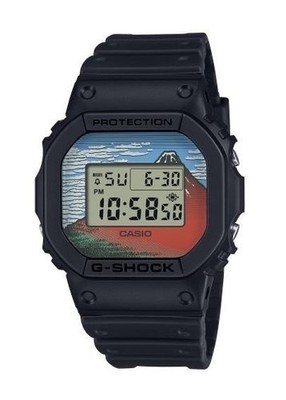 CASIO G-SHOCK DW-5600KHG25-1 KATSUSHIKA Hokusai Red Mount Fuji 5600 Series