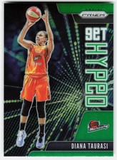 2021 Panini Prizm WNBA Get Hyped Prizms Green Diana Taurasi #3 Phoenix Mercury