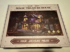 DIY Mini Wooden Toy Miniature Dollhouse Kits Model Building Magic Treasure House