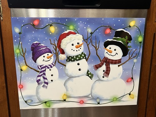 Dishwasher Fridge Magnet Cover Lot Of 8 Christmas Halloween Ester 23" x 17 Glow - Picture 14 of 14