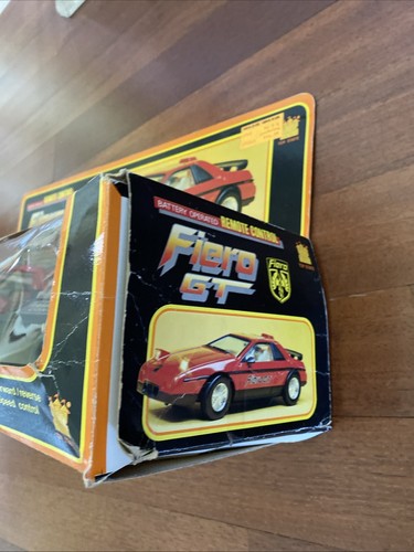Fiero GT Remote Control Tethered Car Vintage 1980s RC Car Original Box Toy State - Picture 18 of 18