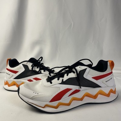 Reebok Mens Size 13 Zig Elusion Shoes EnergyCross Trainer   Sneaker White Orange