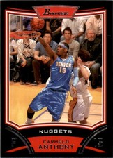 2008-09 Bowman Basketball Carmelo Anthony Denver Nuggets #15