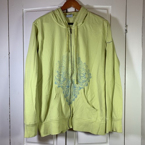 Y2K 90s Columbia Full Zip Sweatshirt Hoodie Damen 2XL XXL Gorpcore Outdoorsy