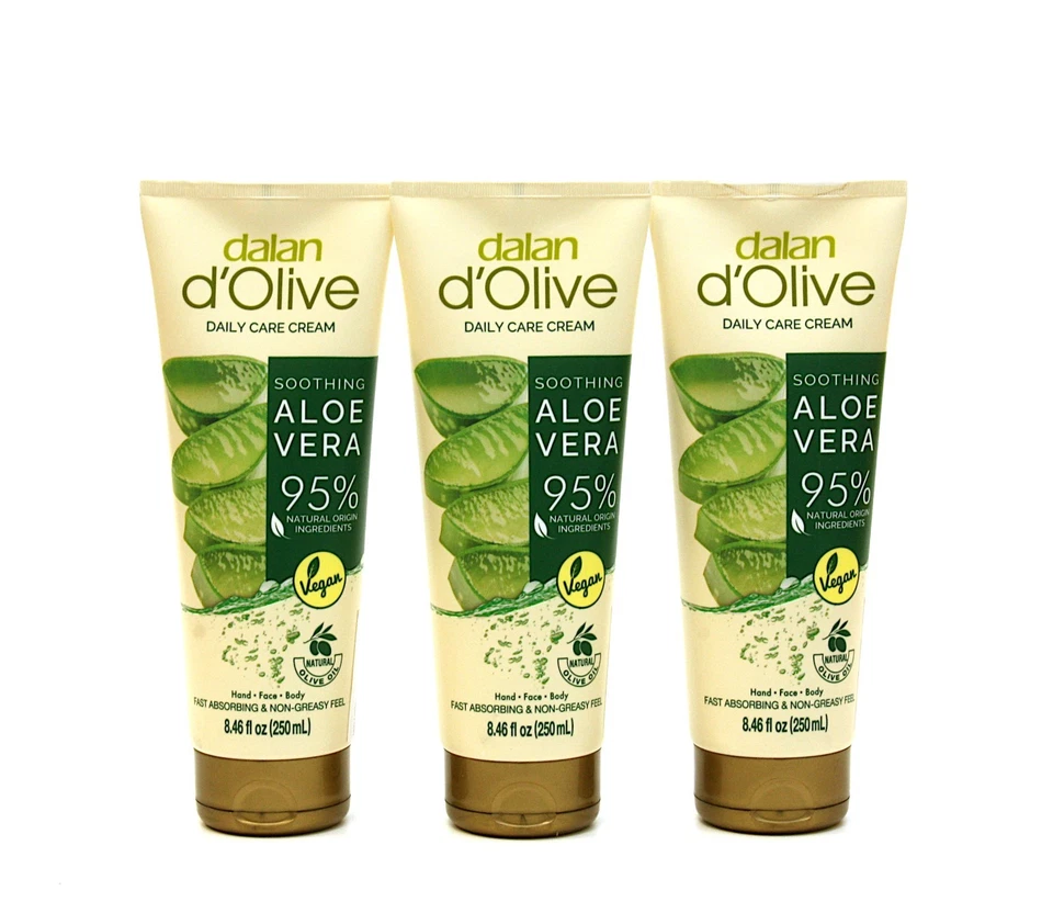 dalan d'Olive ALOE VERA Hand-& Körpercreme 3 x 250ml NEUHEIT