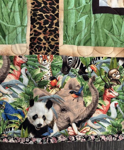 Animals Safari Jungle Theme Quilt Dylan Scott Pierce Fabric - Picture 8 of 13