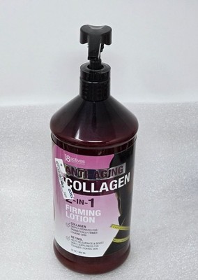 18 Actives Anti-Aging Collagen 2-In-1 Firming Lotion Retinol 32 Oz Pump Bottle