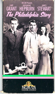 The Philadelphia Story 1987 VHS Cary Grant Katharine Hepburn James Stewart VTG