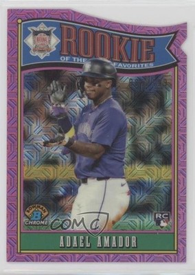2025 Bowman Mega Box Pink Mojo Refractor 86/199 Adael Amador #ROY-13 RC 05k6