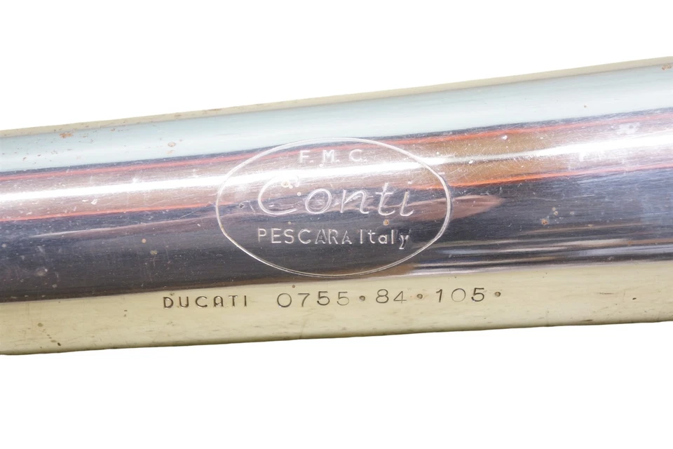 DUCATI BEVEL 900 LEFT SIDE EXHAUST MUFFLER CONTI 0755.84.105 *RG26  - Image 2 of 4