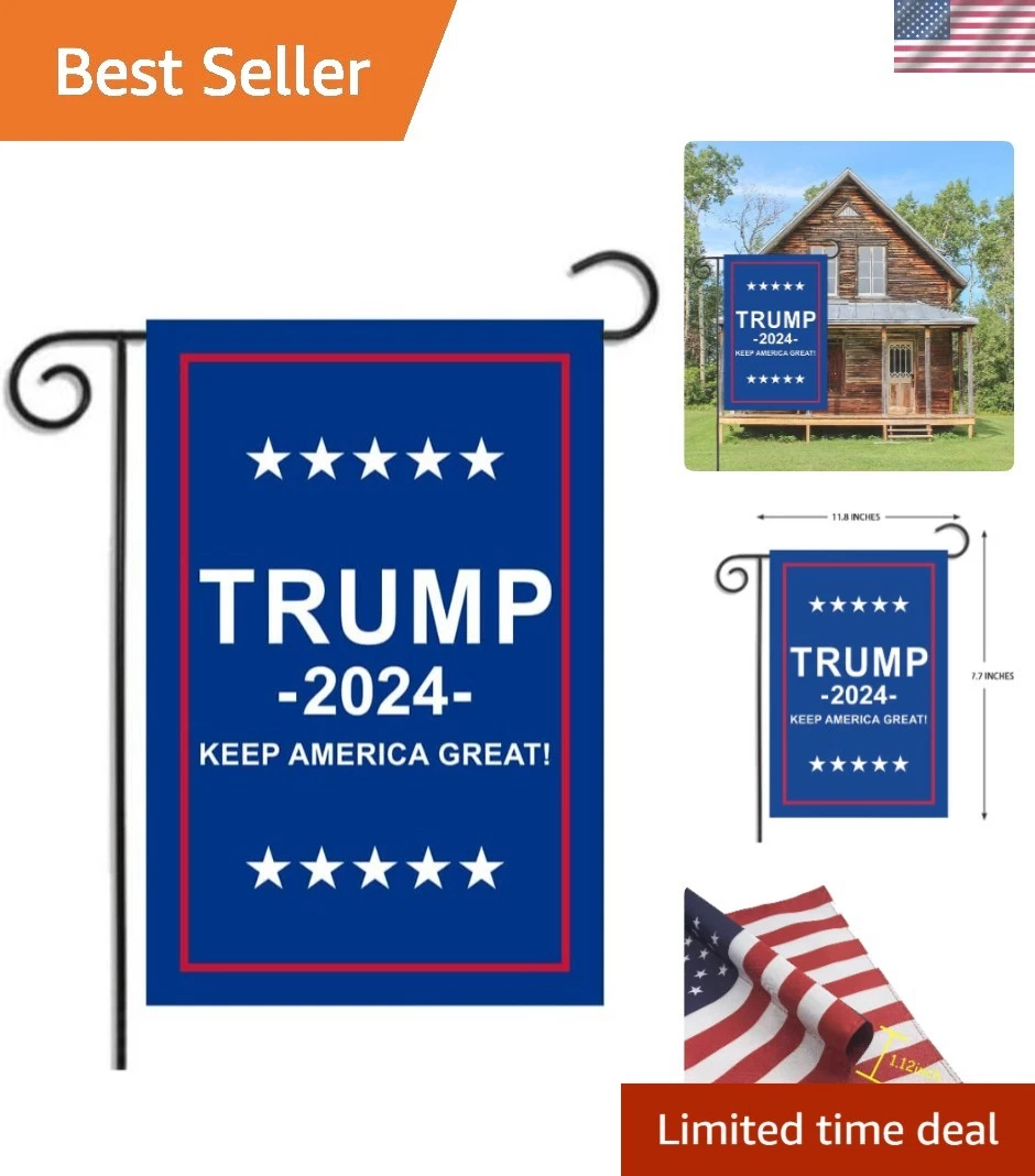 Bandiera da giardino Donald Trump *SPEDIZIONE GRATUITA Bandiera da giardino Donald Trump *SPEDIZIONE GRATUITA