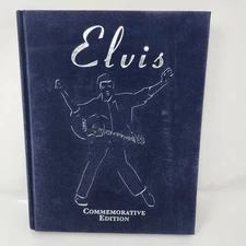 Elvis Commemorative Edition Hardcover Book 2001 100's of Pictures & Articles
