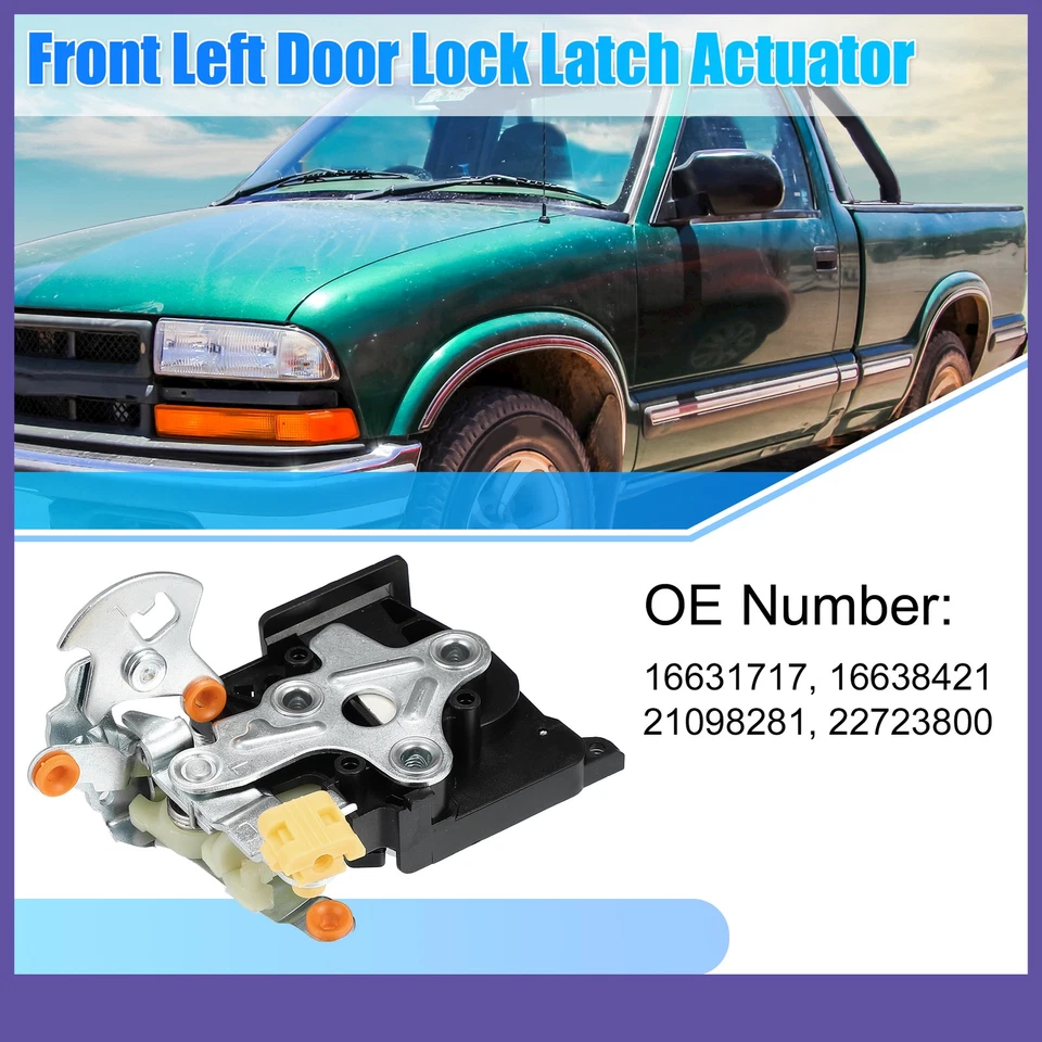 Actuador de cerradura de puerta delantera izquierda personalizado único para Chevrolet Impala 1994-1996 Foto 2 de 4