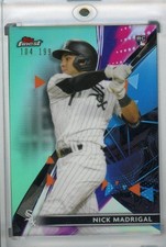 2021 Topps Finest Chicago White Sox Nick Madrigal Base Aqua Refractor 104/199