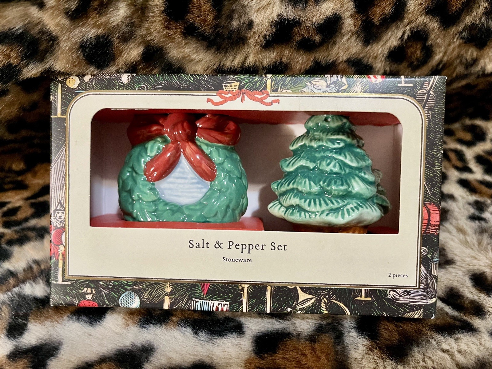 John Derian x Target- Christmas Wreath & Tree - Salt & Pepper Set Stoneware 2025