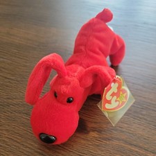 BEANIE BABIES ROVER THE RED DOG - Tag Errors PVC Pellets BEANIE BABY