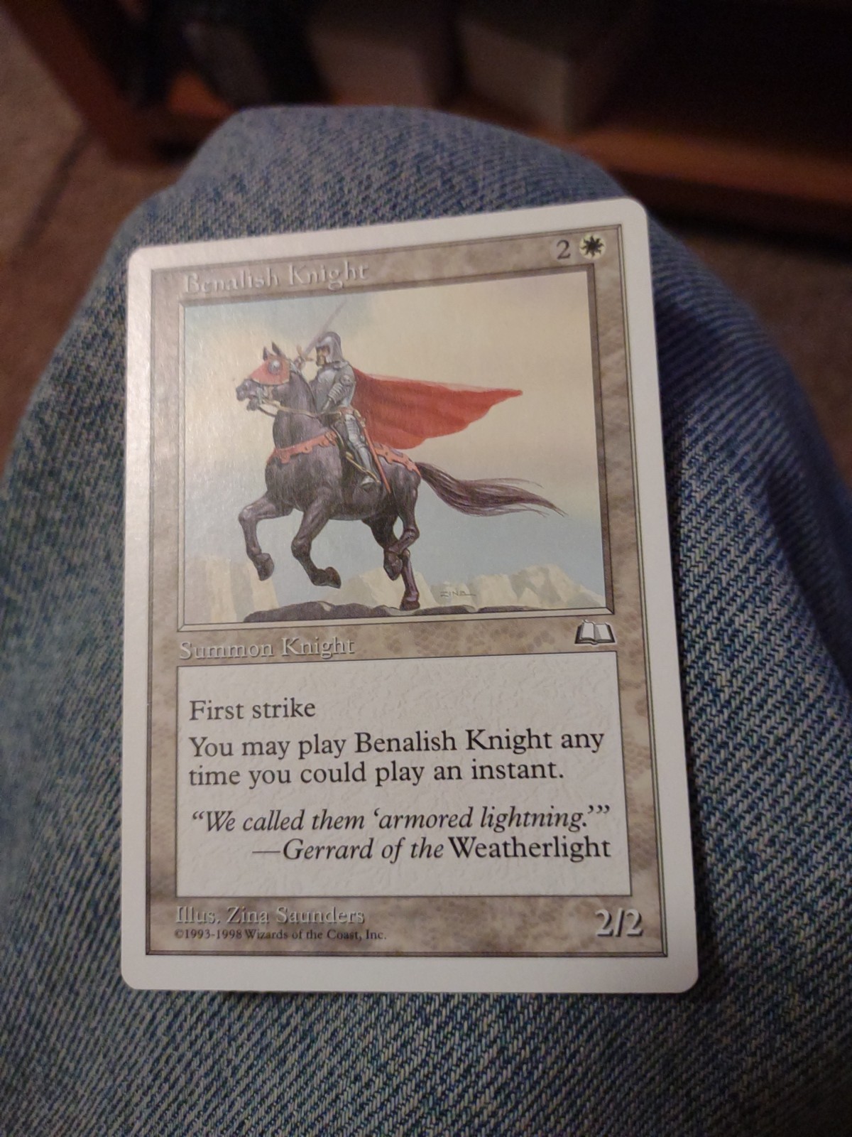 Magic The Gathering Anthologies Benalish Knight MTG TCG CCG NM