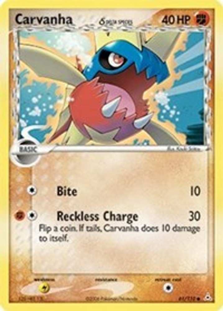 Carvanha (Delta Species) 61/110 Common EX Holon Phantoms EN Near Mint