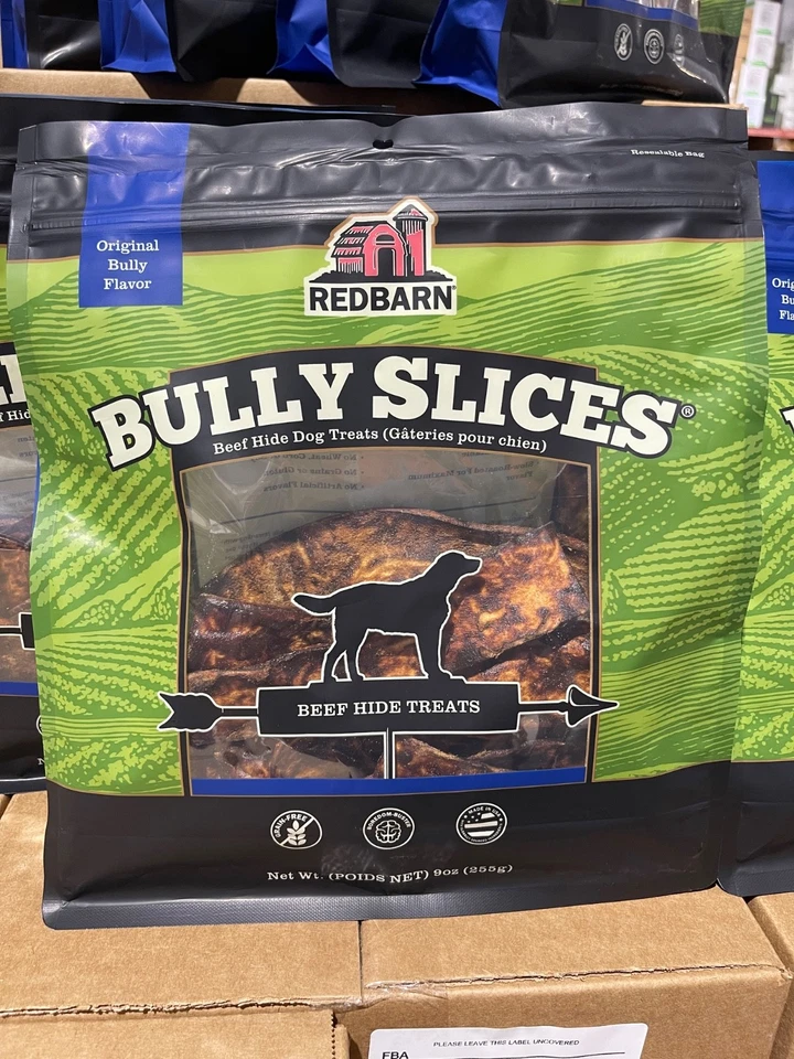 6 sacos (9 oz cada) Redbarn Bully Slices carne esconde guloseimas sem grãos para cachorros EXP 4/27 - Imagem 2 de 4