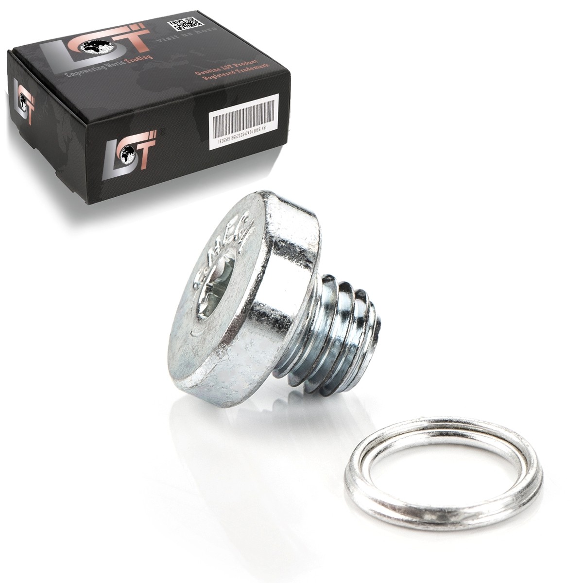 Drain plug with seal gasket closure screw oil pan for TOYOTA