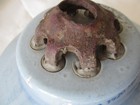 VTG 1920's Light Blue Porcelain Ceramic Suspension Disk Insulator High Voltage — photo 9