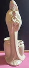 MCM Haeger Mother / Madonna & Child Ivory White Ceramic 11.5" Planter Vase
