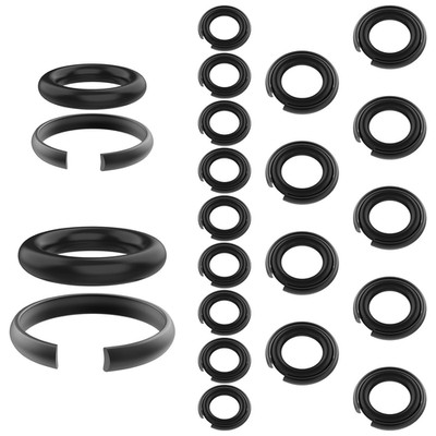 (10+10 Sets) 1/2  and 3/8'' Impact Retaining Ring Clip, Friction Ring with O-Ring