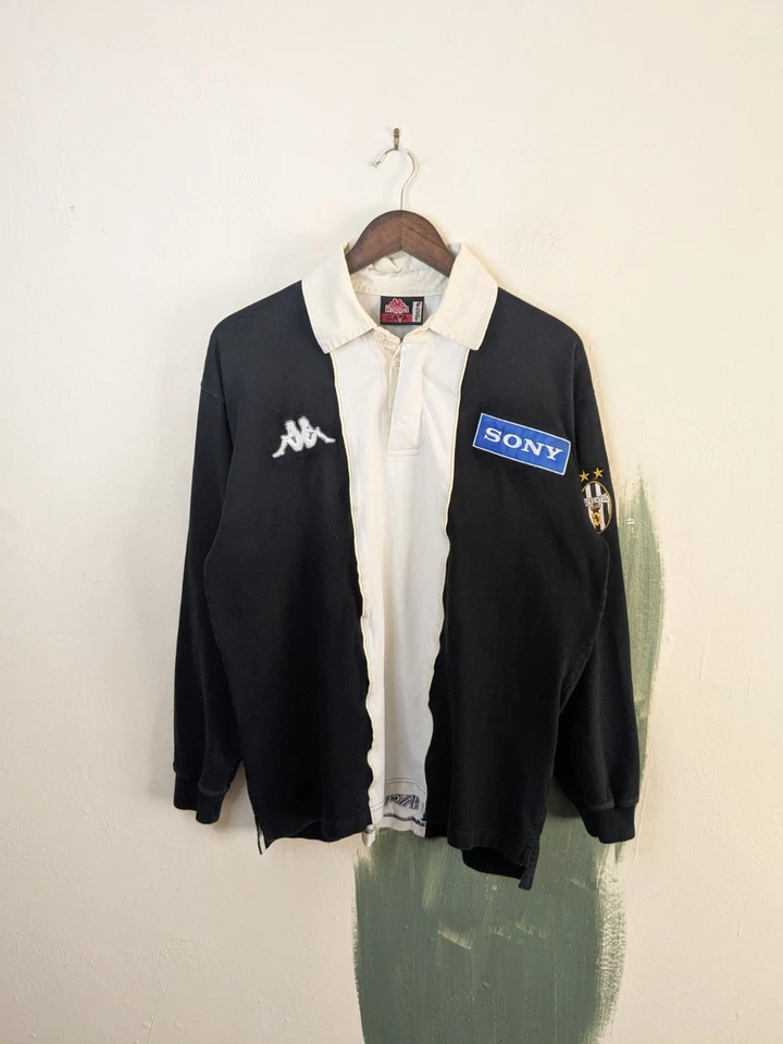 Vintage Juventus Kappa Rugby Top Large 90s Football - image 2 of 4