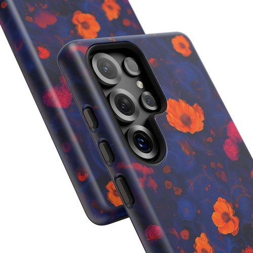 Blue Floral Phone Case, Tough Phone Case, Cute Phone Cover, Unique Gift For Her - 第 185/273 張圖片