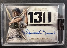 2018 Topps Luminaries Masters of the Mound Mariano Rivera Auto Patch 1/1 Yankees