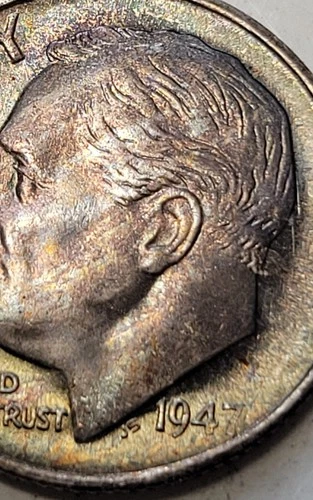 1947 S Roosevelt Dime - BU Condition - Great Toning!