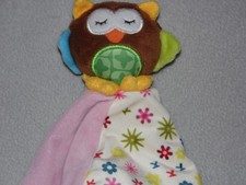 JJ OVCE owl comforter soft toy Taggies blue blankie