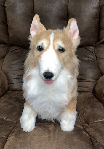 Cuddle Clones Pembroke Welsh Corgi Realistic Plush Dog Stuffed Animal - Picture 2 of 7