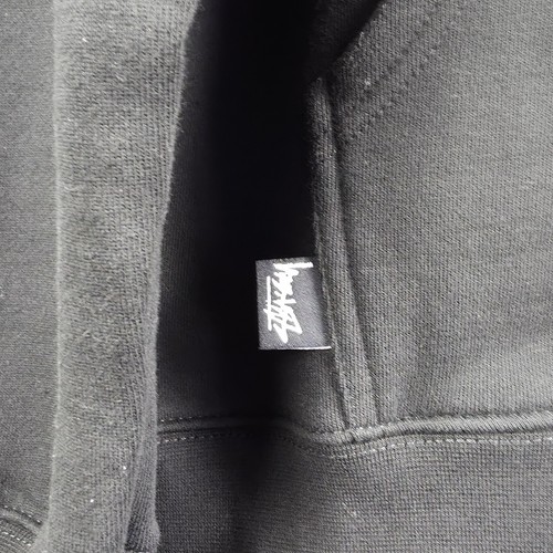 Stussy Hoodie Large schwarz Oversize Damen mit Hund Grafikdruck Vintage Street Herren - Bild 7 von 10
