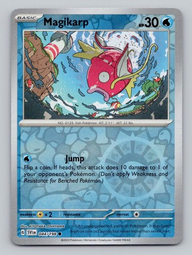 Reverse Holo Magikarp #044/198 Common SV01: Scarlet & Violet Base Set ...