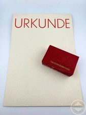 Insigne et certificat de la RDA Lausitzer Rundschau Zeitung 1973