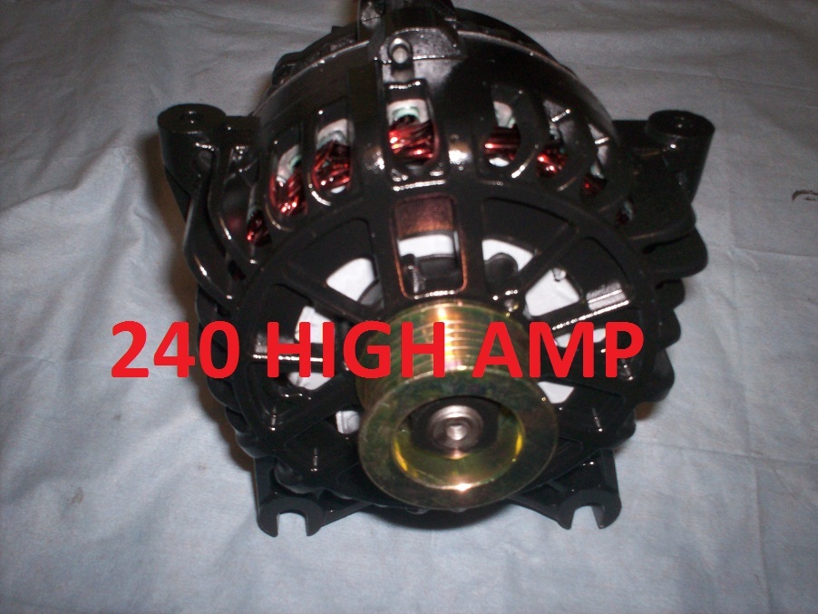 FORD GT MUSTANG ALTERNATOR 1999 01 2004 BLACK PAINT HIGH AMP SOHC 4.6 Generator