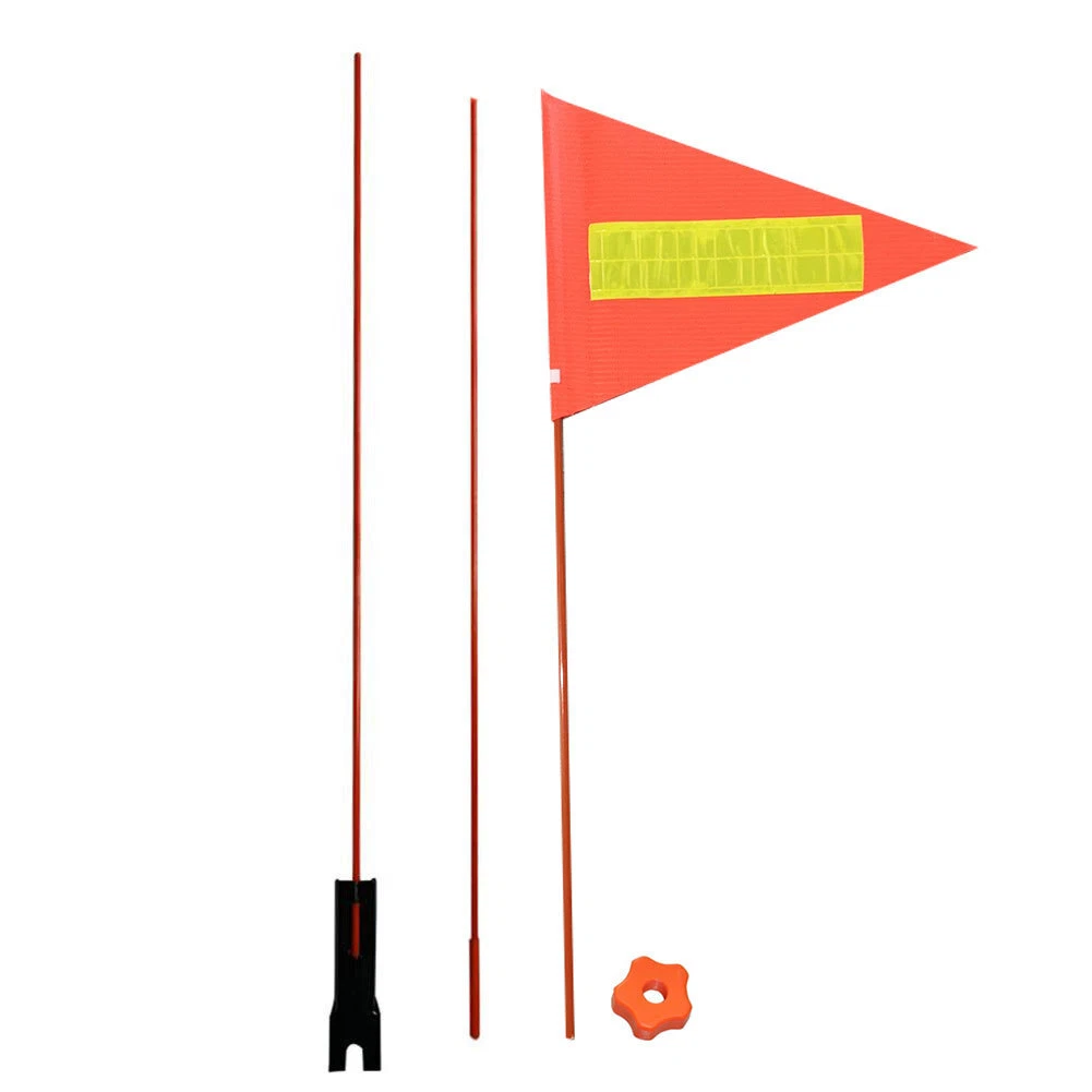 Orange safety best sale flag for bike