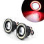 thumbnail 1  - Pair 3 Inch LED Projector COB Angel Eye Fog Light Halo Ring Driving Lamp Red