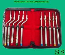 Professional 10 Sinus Osteotomes set Implant Bone Grafting Elevators DN-543