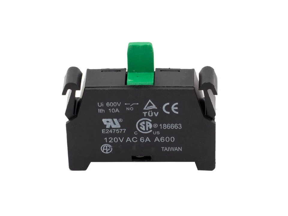ALPINETECH Normally Open Contact Block for ATI Switches 10A 600V 1NO