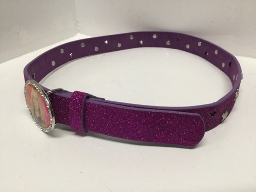 Cintura moda bambina vita 25/29 larghezza 1.0 lunghezza 32 stelle viola glitter 212A - Foto 5 di 7