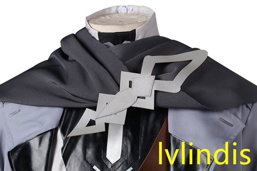 Honkai: Star Rail Valter Disfraz Cosplay Hombres Abrigo Pantalones Bufanda Cinturón Halloween - Imagen 10 de 18