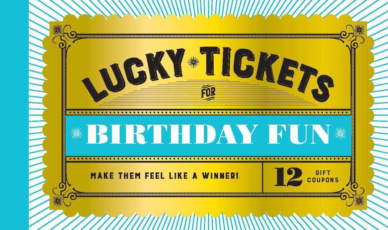 Thumbnail - Lucky Tickets For Birthday Fun | 12 Gift Coupons | Chronicle Books |