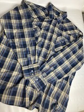 Ely cattleman mens multicolor pearl snap vintage western button shirt XLarge