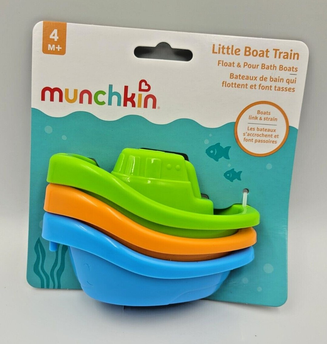Munchkin Little Boat Train Bath Sand Toy Set Baby Toddler Paddling Pool