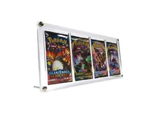 Acrylic Case fits Pokemon Booster 4x vintage modern stand holder frame hardcover