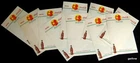 COCA-COLA RARE & VINTAGE ca 1940 MENU SHEETS * 10 WITH GIRL'S FASHION & BOTTLE