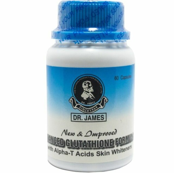 Dr James Pure Glutathione 1000 mg Skin Whitening Lightening Bleaching